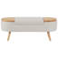 Banc de rangement rembourré avec repose-pieds Jurre-1451848872