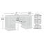Bureau d'écriture rectangulaire l 59,055 po Kamelya-1800395150