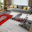 Tapis rouge d'intérieur rouge London-133456959