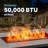 Arreana 43" Propane Gas Fire Pit Table, 50,000 BTU Gas Firepits With Cover For Outside