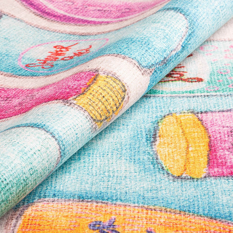 Tapis 100% polyester de qualité supérieure, 6,9 x 10,2 pi | 1850 g / m², hauteur de poils de 0,2 po | Polyester recyclé dessous | Lavable à la machine à 30 ° C | Conception douce, durable et écologique pour les espaces de vie modernes