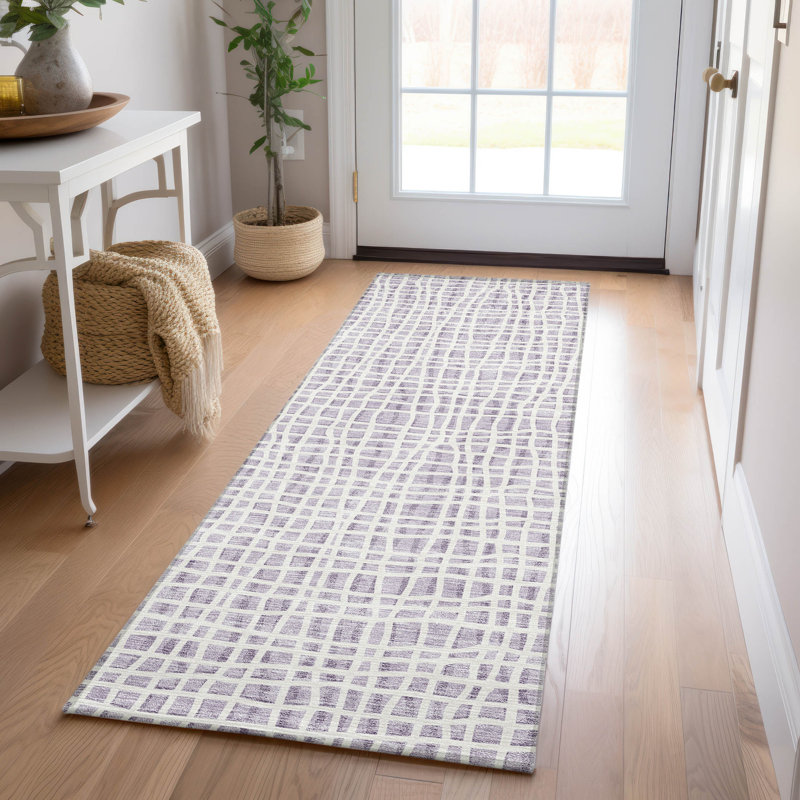  Tapis d'entrée / extérieur antidérapant Finck, Runner 2'3" x 7'6"