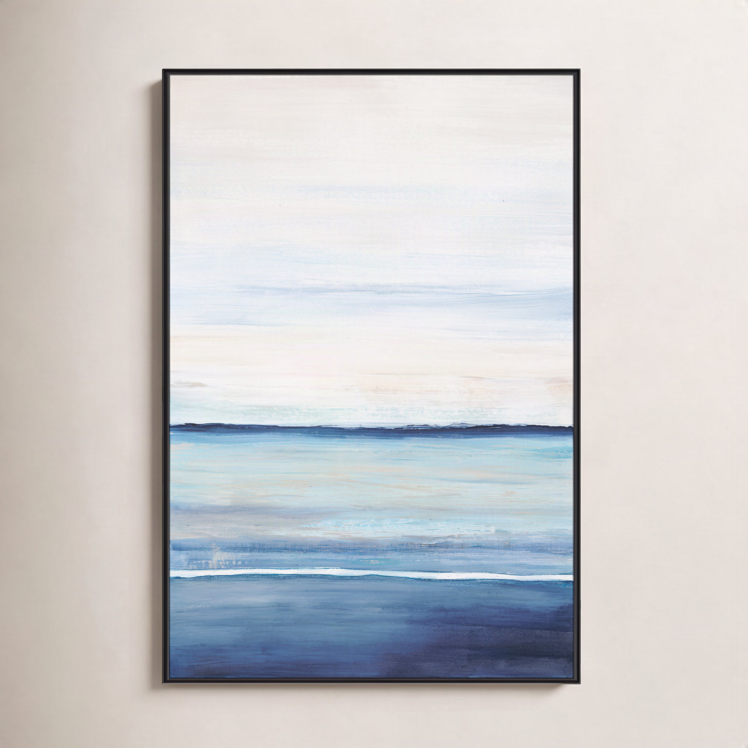Emmit "Distant Whispers" Print by Filippo Ioco, 61.5" H x 41.5" W x 2" D, Black Framed Canvas