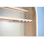 Huche de bar arquée en bois avec rangement en verre