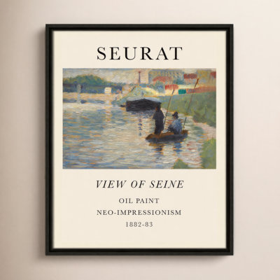 View Of Seine by Georges Seurat