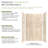 Tranoslid Prodigy Plus 60-in x 36-in x 72/24-in Shower Wall Kit, Aztec (8-in x 16-in Horizontal Tile Pattern with Stone Color)-116623799