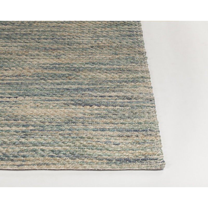Tapis gris/crème tissé à la main Camacho, Rectangle 5 pi x 7 pi 6 po