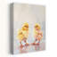 «Sweet Baby Chicks», art mural abstrait et coloré, paysage de printemps contemporain-1391834828
