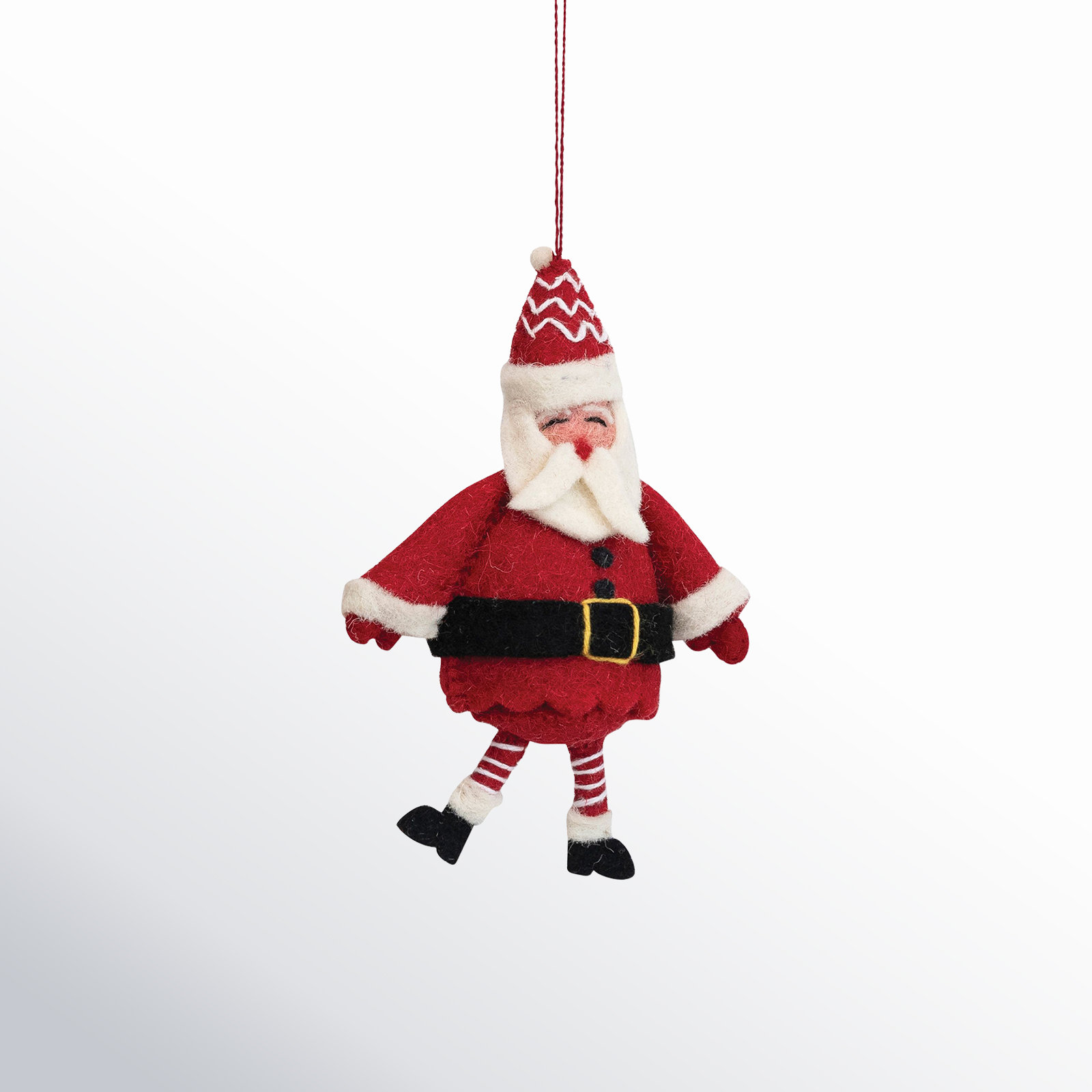 Jadhiel Wool Felt Santa Hanging Figurine Ornament