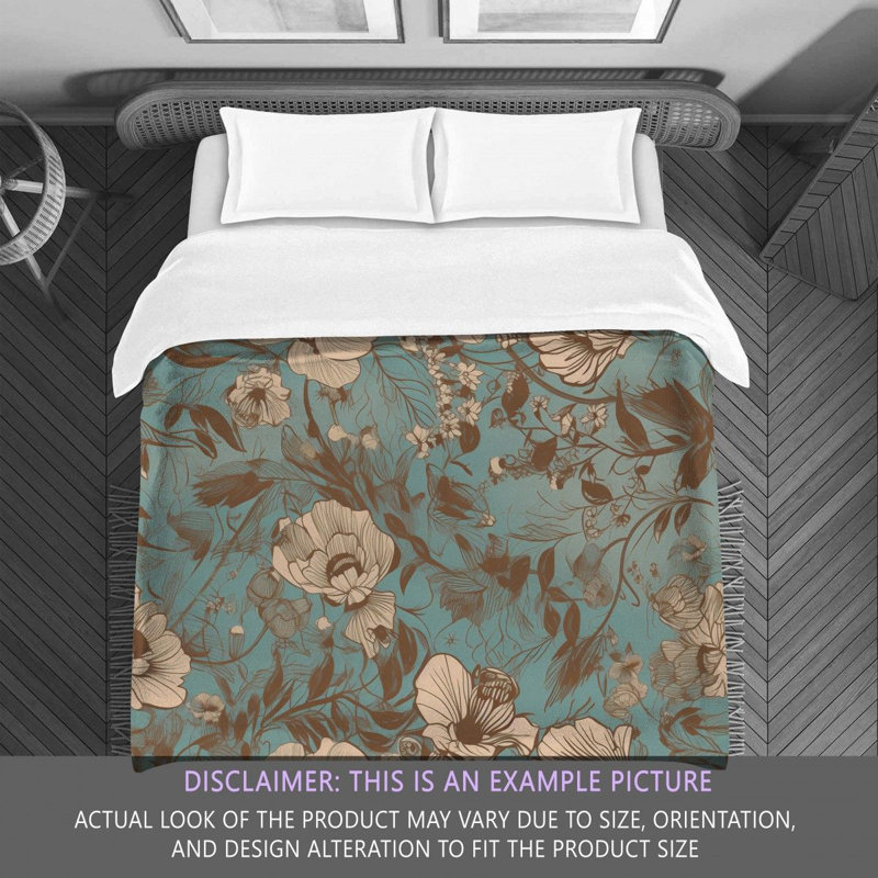  Floral Aabid Comforter, Twin Comforter