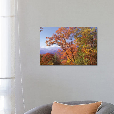 Great Smoky Mountains From, Blue Ridge Parkway, North Carolina by Tim Fitzharris - Wrapped Canvas Print