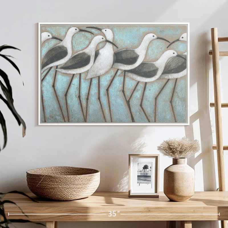 Défilé côtier, Cadre flottant blanc, 25 po x 17 po