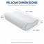 Coussin cervical, oreillers en mousse à mémoire de forme pour oreiller orthopédique ergonomique pour soulager la douleur au cou, forme à double face qui berce doucement la tête et fournit aux dormeurs latéraux et latéraux