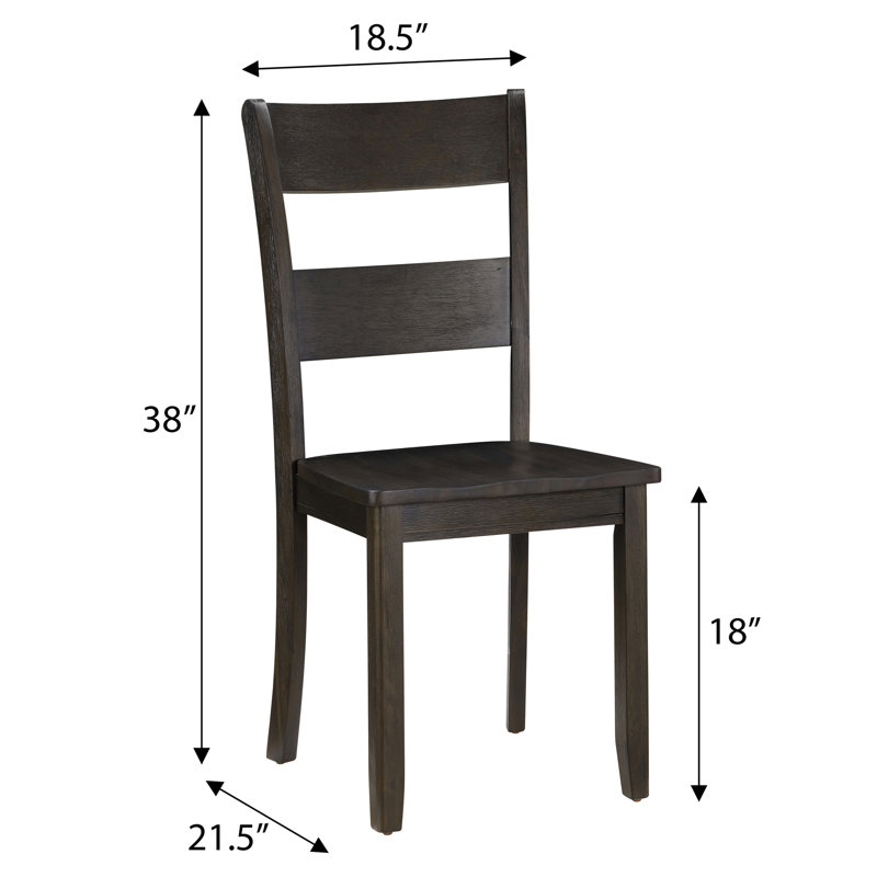 Chaises d'appoint à dossier en noyer vieilli