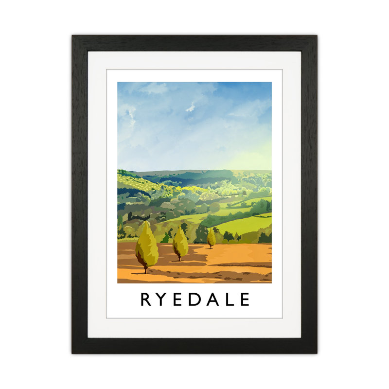Ryedale Portrait by Richard O'Neill - Print, Black Framed, 53.5cm H x 43.5cm W x 3cm D