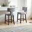 Tabouret de bar industriel chic en acier inoxydable - Durabilité intérieure / extérieure et design intemporel-1509333398