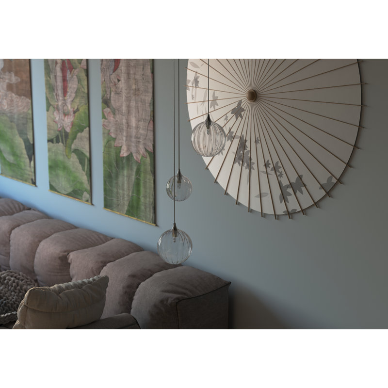 Vine 3 - Light Pendant, Satin Nickel