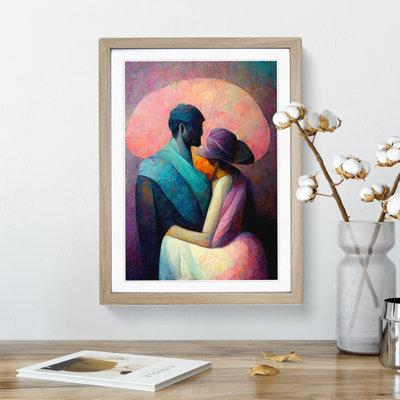 Man and Woman Abstract - Framed Print