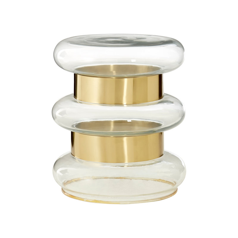 Margot Glass Top End Table