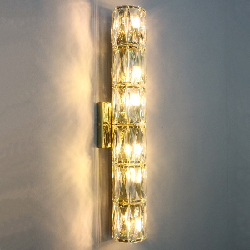 Hornes Stainless Steel Flush Mounted Sconce, Gold