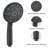Matt Black High Pressure Multi Function With Hand Held Shower Faucet