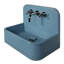 Newterra Handmade Concrete Wall/Vessel 22" Bathroom Sink-1651195018-1651195020