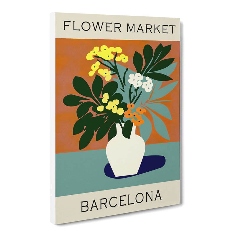 Barcelona Flower Market Exhibition No.4 - Wrapped Canvas, 76cm H x 50cm W x 3cm D
