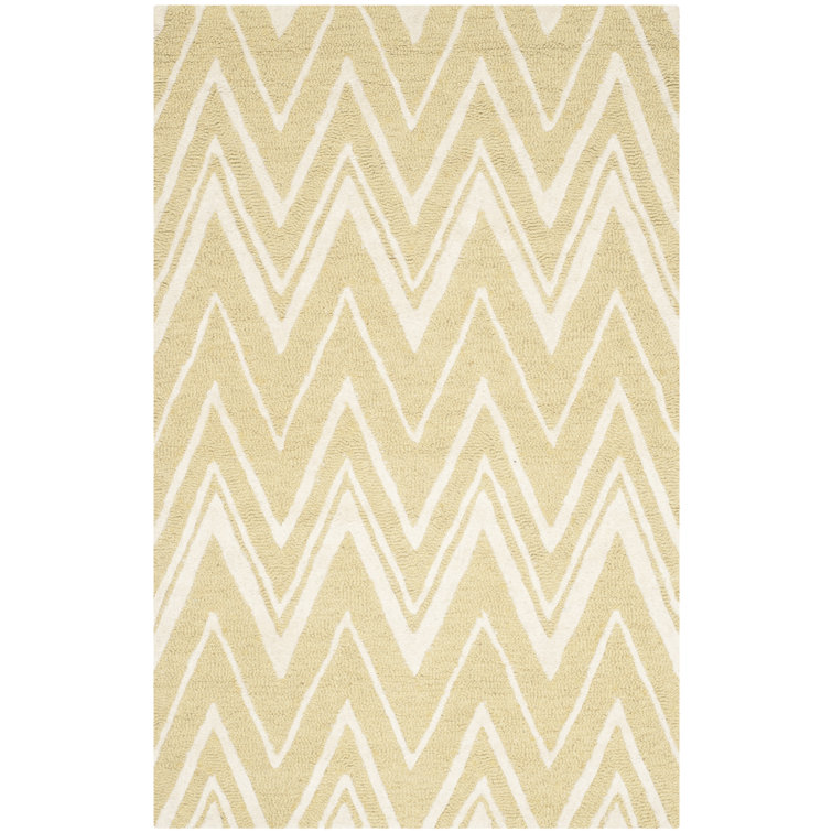 Sanyla Hand Tufted Wool Chevron Rug