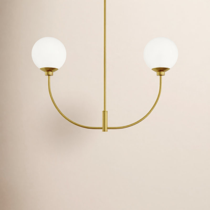 Living District Nyomi 30 Inch chandelier in Satin Gold, 19" H x 30" W x 7" D, Satin Gold