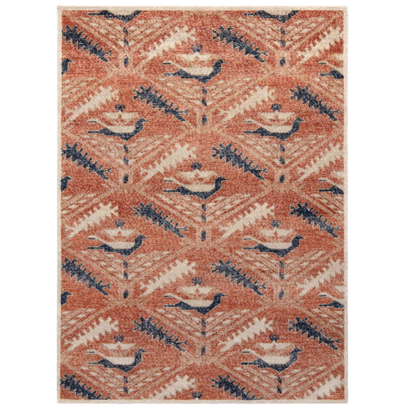 Distressed Homage Hand Knotted Wool Geometric Area Rug, Rectangle 15' x 24'