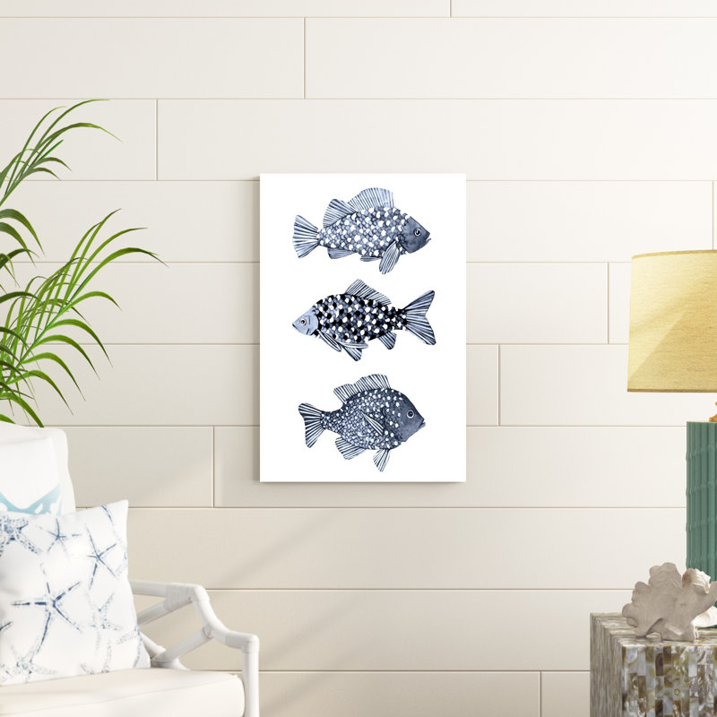 Poisson bleu I, H 30 po x l 20 po x P 1,25 po
