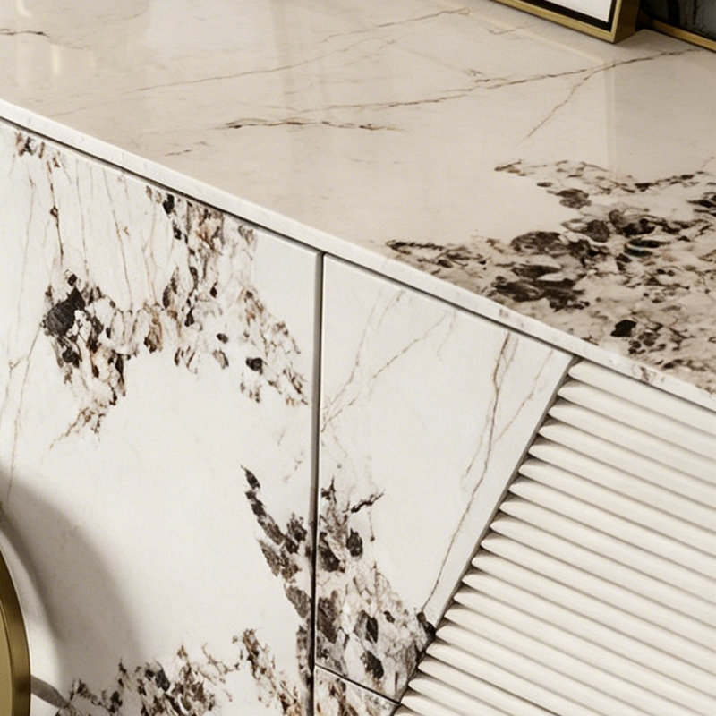 Zelida, 33.46" H x 62.99" W x 15.75" D, Cream/Gold