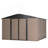 10' X 10' Metal Storage Shed For Ourdoor, Steel Yard Shed  With Design Of Lockable Doors, Utility And Tool Storage For Garden, Backyard, Patio, Outside Use