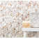 Mother of Pearl 0.6" x 1.2" Seashell Chevron Mosaic Tile