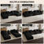 Canapé modulaire surdimensionné en velours côtelé avec console USB et porte-gobelets-131403521