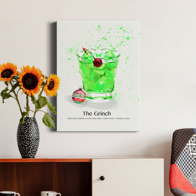 " The Grinch Cocktail " Color Photography Painting