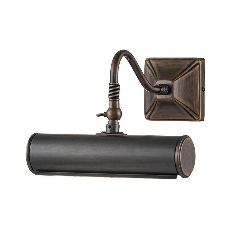 1 -Light Hardwired Picture Light, Aged brass