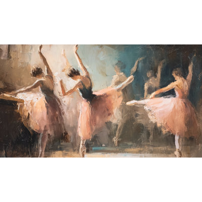 Ballet de danseurs de ballet rétro à double mouvement mural amovible