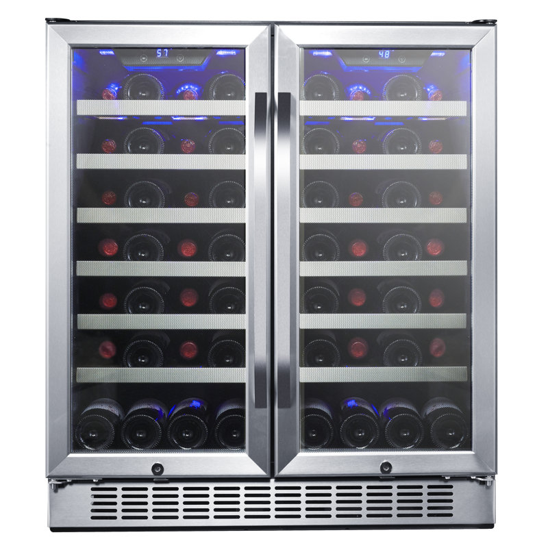 EdgeStar Dual Zone 25.562'' Built-In 56 Bottle Wine Refrigerator