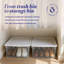 Contenant de rangement en plastique empilable Homz-70110211-107129368-131374592