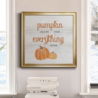«Pumpkin Spice», art textuel sur toile