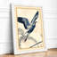 Heron in Flight Japandi - Framed Print-1830552580-1830552577