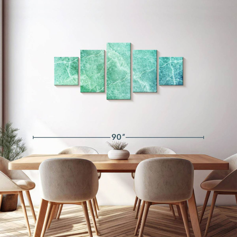 Green Quartz Glaser, H 30 po x l 68 po