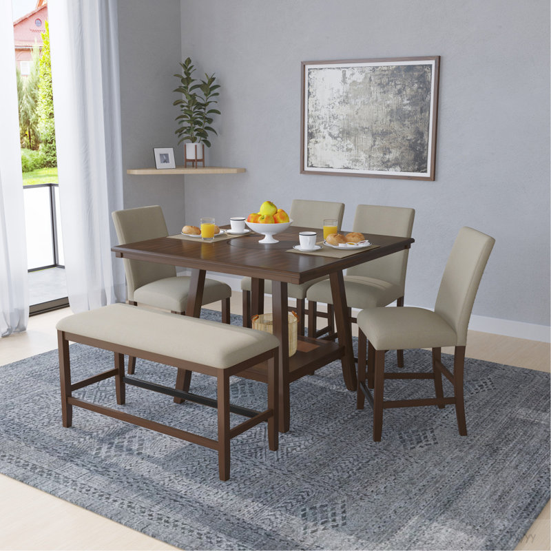 Table de rassemblement brune