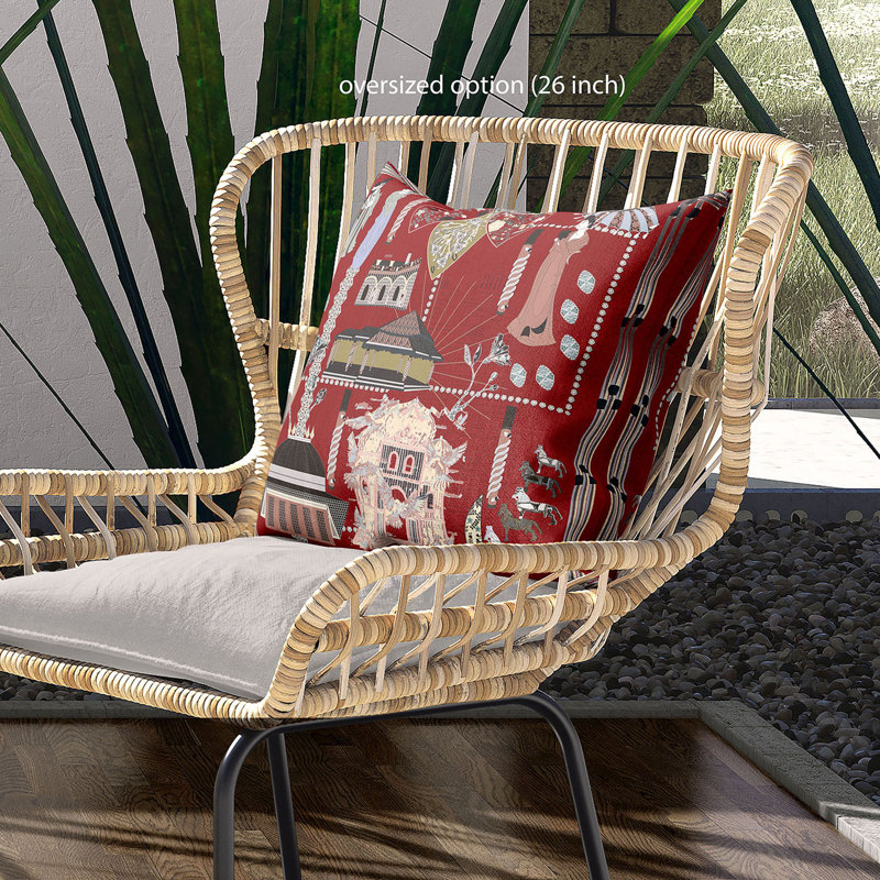 Housse et insert de coussin décoratif en polyester, 16 po x 16 po