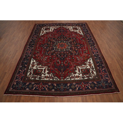 Vegetable Dye Red Traditional Area Rug 9x13