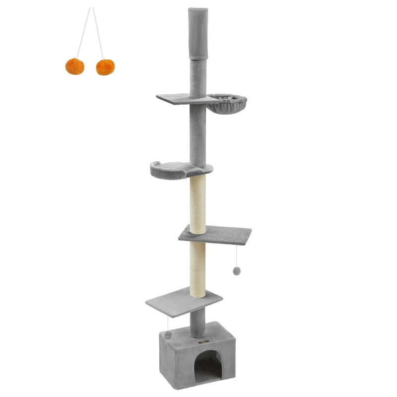 291cm H Cat Tree, Grey