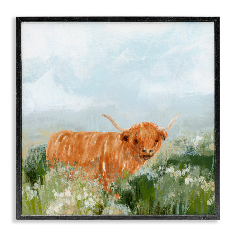 Art de giclée encadré par Long Eric Clever Country par June Erica Vess, Giclée encadrée noir minuit, H 24 po x l 24 po