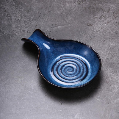 Repose-cuillère en céramique pour comptoir de cuisine