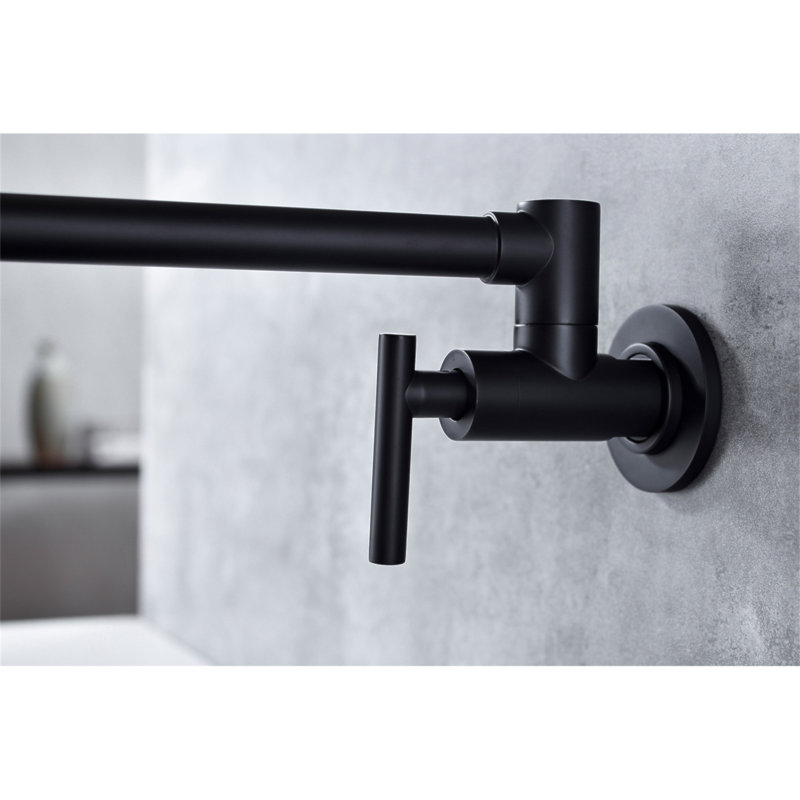 Robinet remplisseur mural, Noir mat